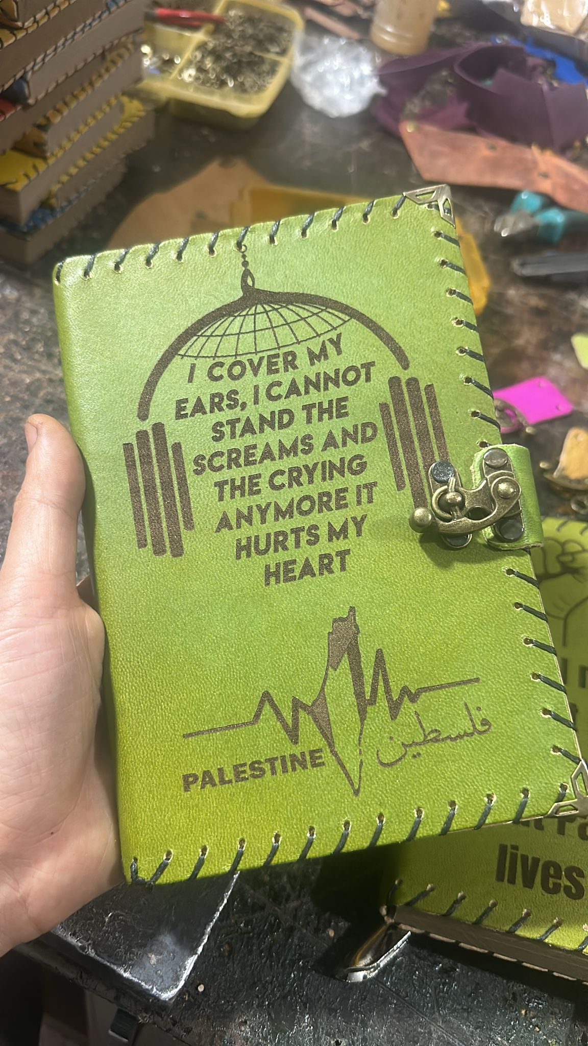 Personalized Palestine Handcrafted Diaries Customized Artisanal Journals