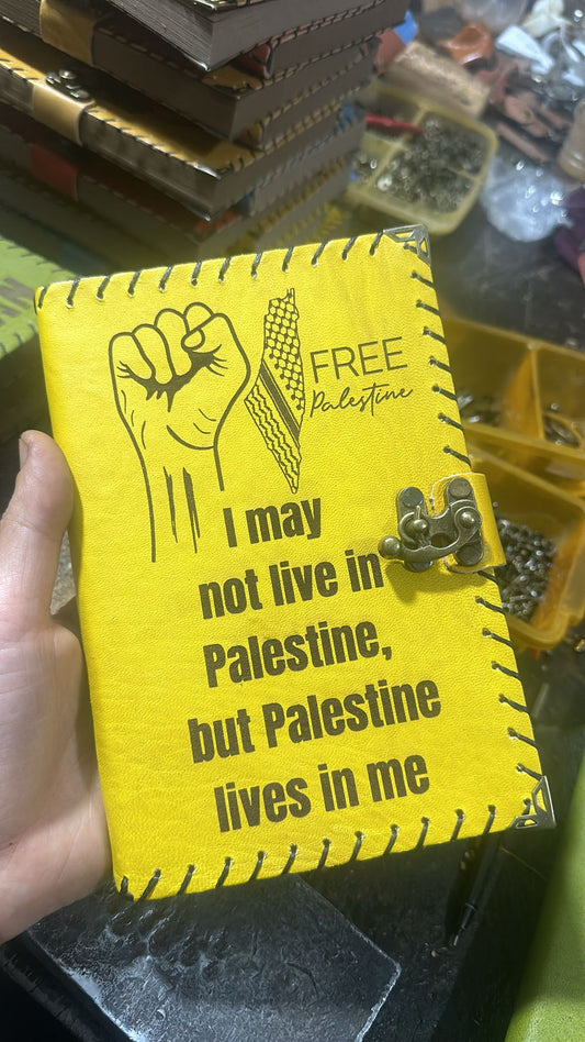 Personalized Palestine Handcrafted Diaries Customized Artisanal Journals